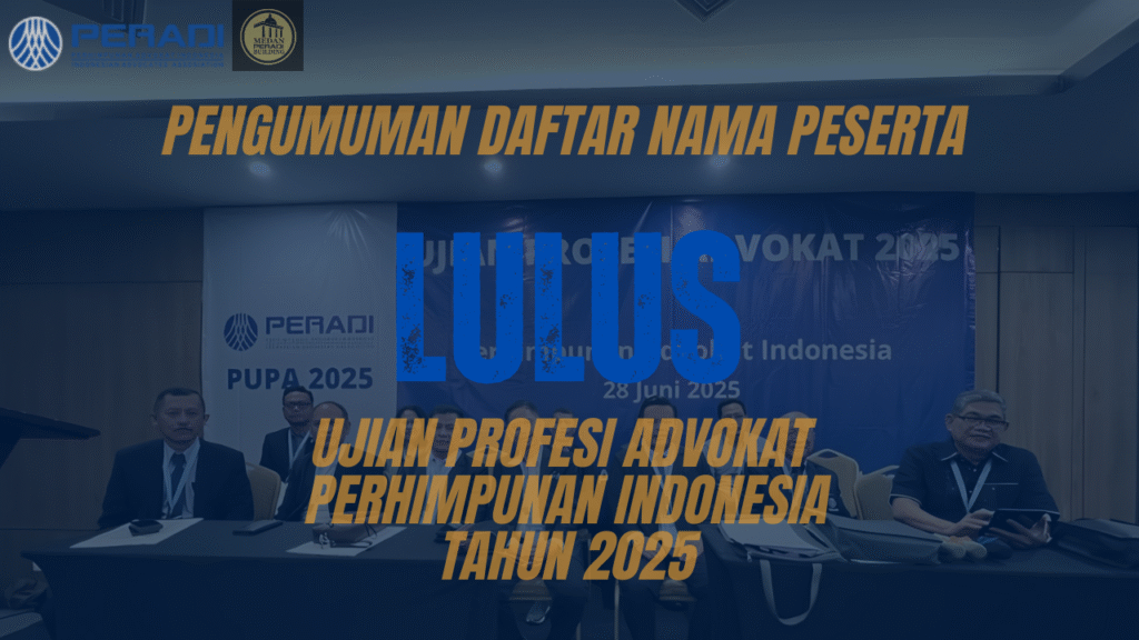 PENGUMUMAN KELULUSAN UPA 2025